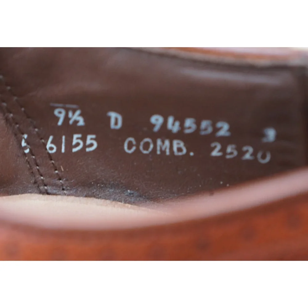 Allen Edmonds Strand Men’s Leather Cap Toe Oxfords Sz 9.5 D Made In 🇺🇸